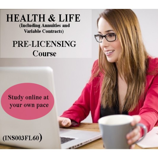 60 hr 2-15 Health and Life Insurance Pre-Licensing course (including Annuities and Variable Contracts) - 3 Month enrollment -{brand}  Insurance, Florida, Life, Health, Accidents and Annuities, Insurance Pre-Licensing, Life, Health and Variable Annuities, Life & Health , Pre-licensing, Insurance, All Courses,60 hr 2-15 Health and Life Insurance Pre-Licensing course (including Annuiti