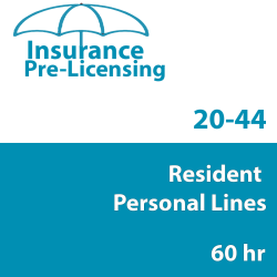 60 hr 20-44 Personal Lines Agent Prelicensing Course 60 hr 20-44 Personal Lines Agent Prelicensing Course